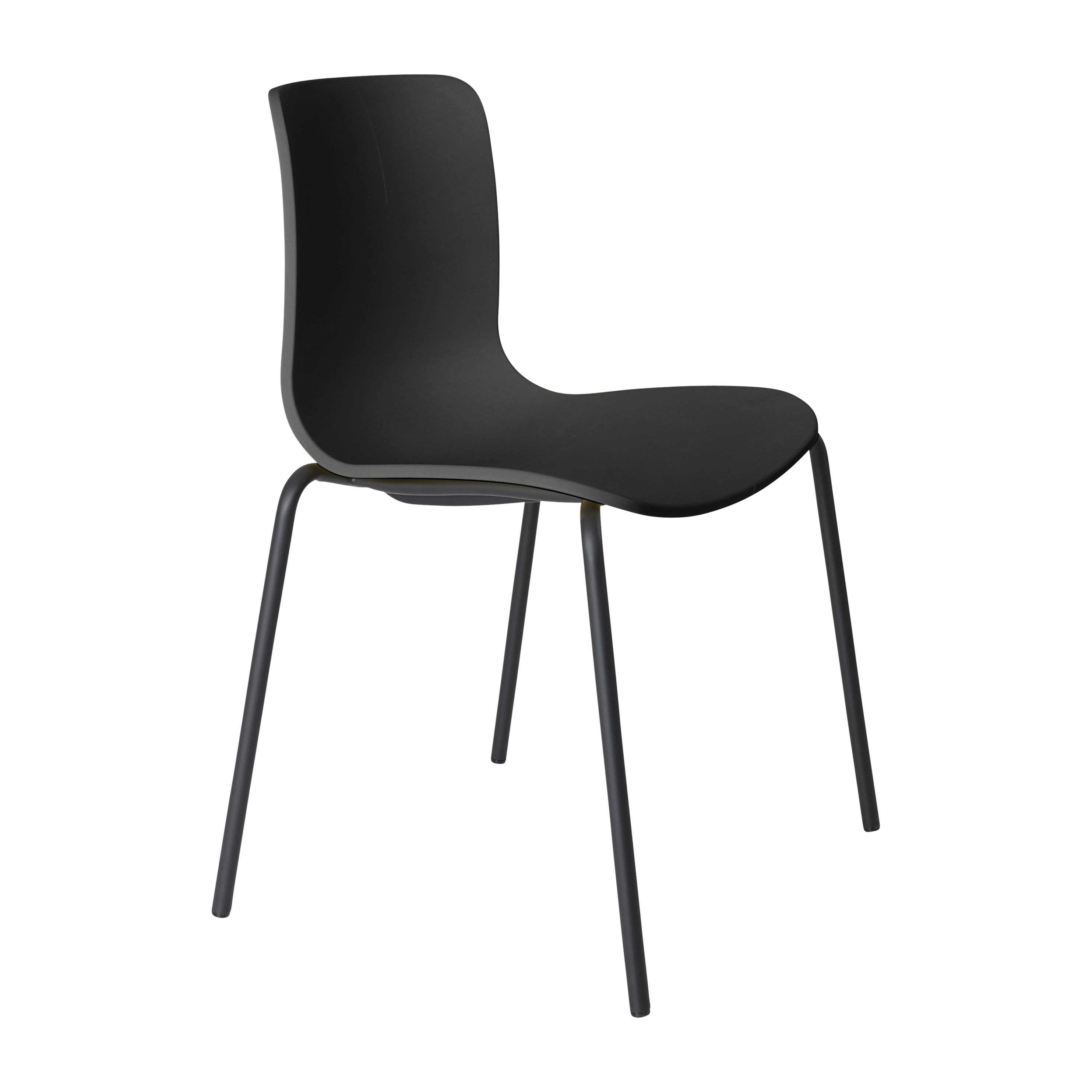 Acti Chair (Black / 4-leg Black Powdercoat)
